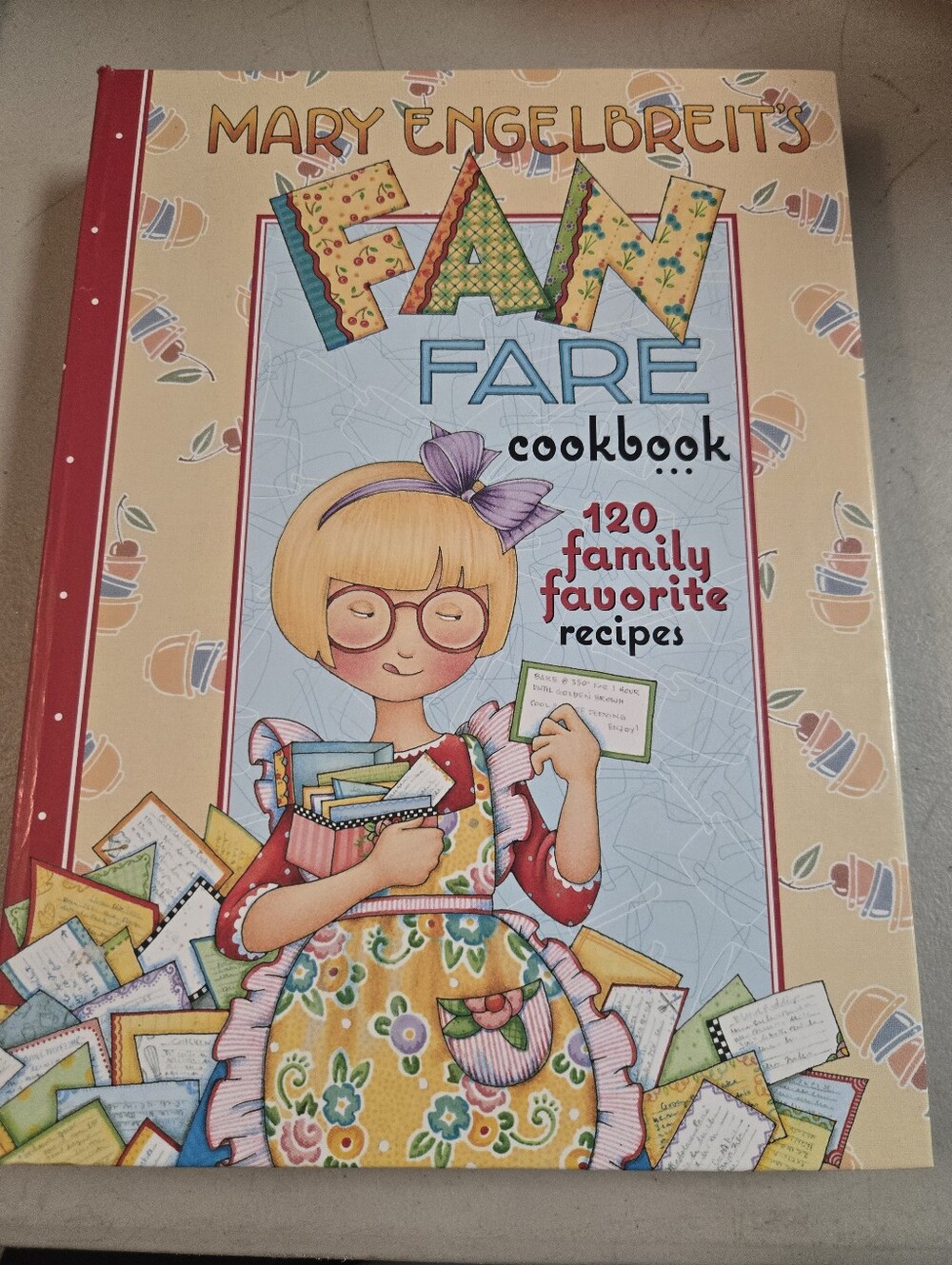 Mary Engelbreit's Fan Fare Cookbook - Cream, Red, Yellow, Blue